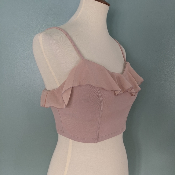 Free People Ruffled Crop Top - Picture 2 of 4